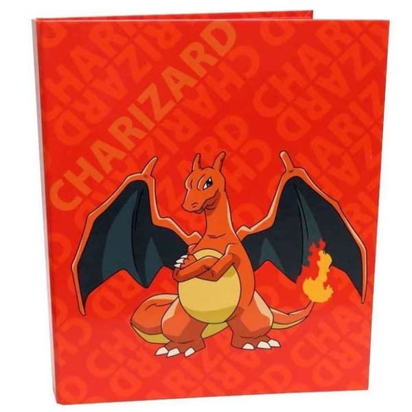 A4 pärm - Ocio Stock - Charizard - Svart - Med ringar - För barn