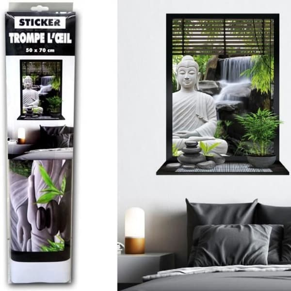 Trompe l'oeil Väggdekor - Zen Buddha