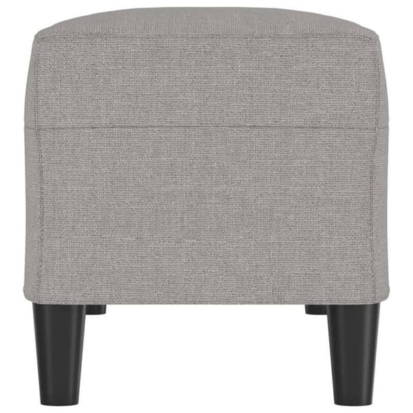 Bänk Grå ljus 100x35x41 cm Tyg