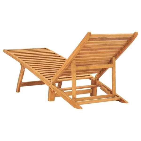 vidaXL Solstol i massiv teak