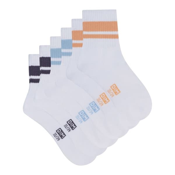 3-pack randiga unisex strumpor Dim Sport