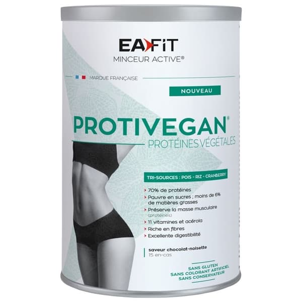 Eafit Protivegan Choklad Hasselnötssmak 450g