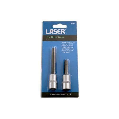 Laser 2-pack av nyckelbits för bromsok 7 mm - 5137