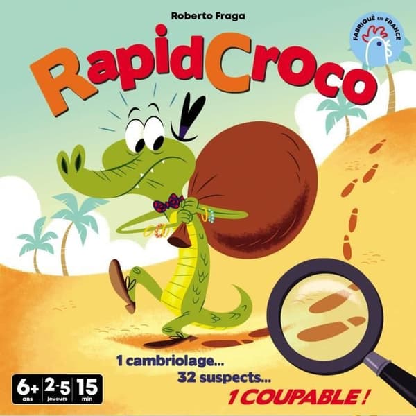 RapidCroco - Asmodee - Utredningsspel - 32 Misstänkt 1 skyldig