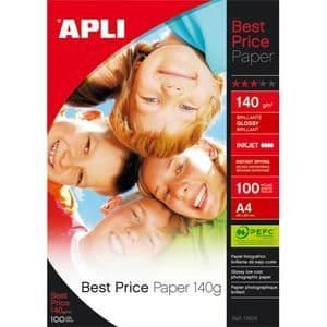 AGIPA glansigt fotopapper - 100 ark - A4-format - 140g