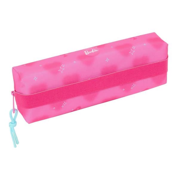 Rektangulär barnetui - safta - 22x7x4 cm - Rosa - Dragkedja - Nylon - 1 fack