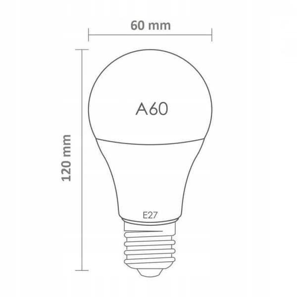 Ekologisk ampull A60LED E27 15W 3000K