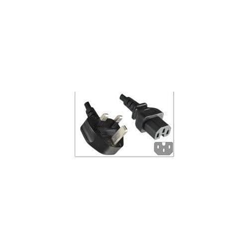 KVM-switch - GENERISK - UK strömkabel - C15 2m - Svart - 10A säkring