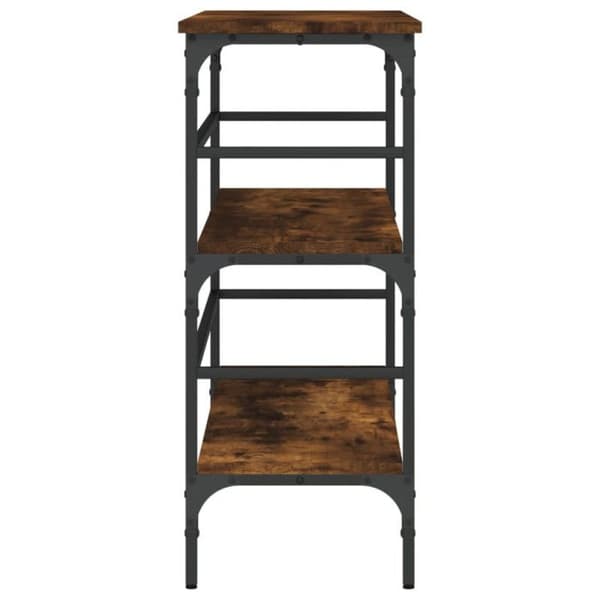 vidaXL Konsolbord Rökt Ek 100x32x75 cm Konstruerat trä 839050