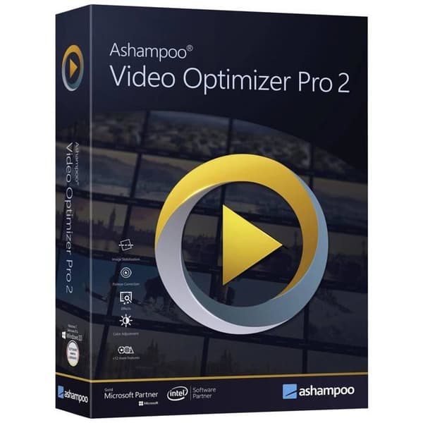 Grafikprogramvara - multimedia Ashampoo - 80985 - Video Optimizer 2 fullversion, 1 Windows-utgåva videolicens