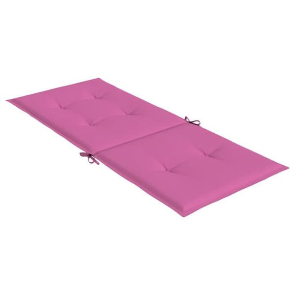 vidaXL Högryggsstolsdynor 6 st Rosa Tyg 361270