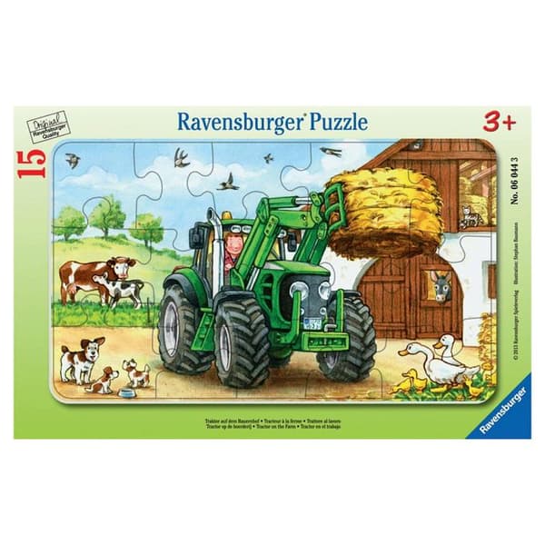 Ravensburger rampussel - Traktor på gården - 15 bitar