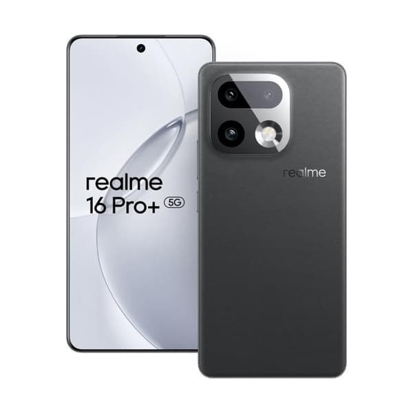 Realme 16 Pro+ 5G 12 GB/512 GB Grå (Master Grey) Dubbel SIM
