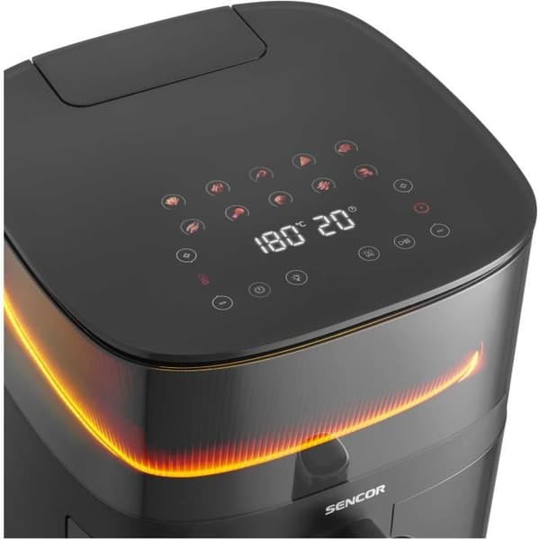 Luftfritös - SENCOR - SFR 5050BK - Kapacitet 5 L - 10 matlagningsprogram - 1500 W - Svart