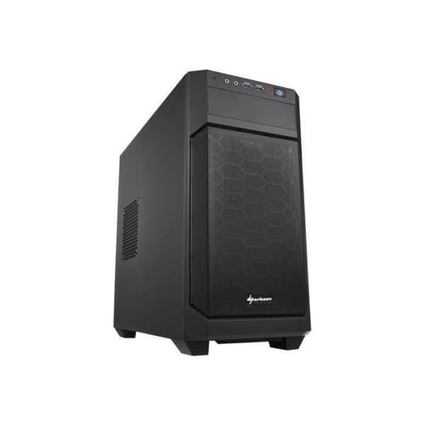 PC-chassi - Sharkoon - V1000 - Midi Tower - Micro ATX - Ingen strömförsörjning - Svart