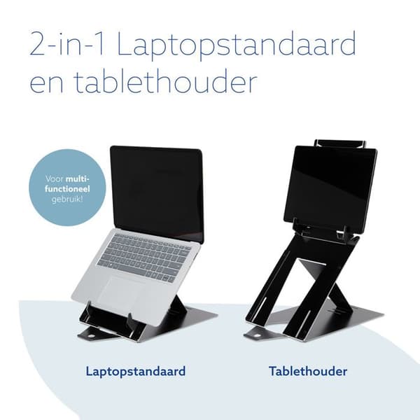R-Go Riser Duo Stöd för Surfplatta och Bärbar Dator