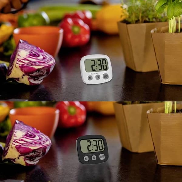 Digital timer - TFA DOSTMANN - Digital timer - Stoppur - Tidsvisning - Set 2 (svart/vit)