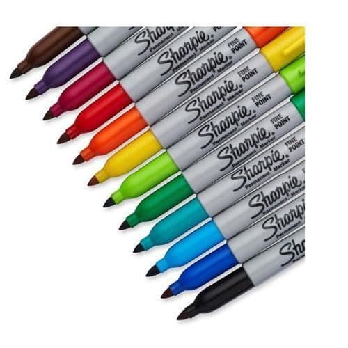 Sharpie Finmarkör 24 st Svart Finspets