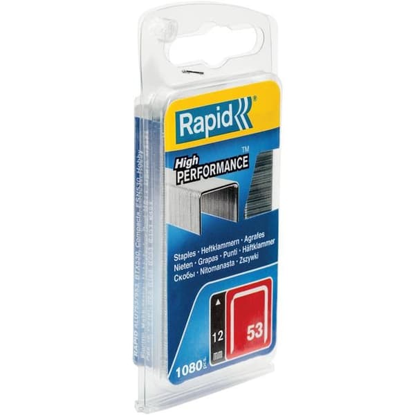 RAPID Galvaniserade häftklamrar - Fin tråd - N°53/12 mm