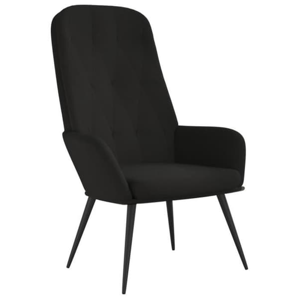 vidaXL Säcksoffa Svart Sammet 341200