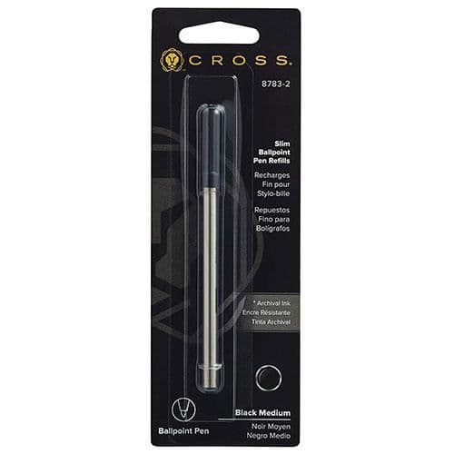 Cross Slim Medium Kulspetspenna Refill - Svart