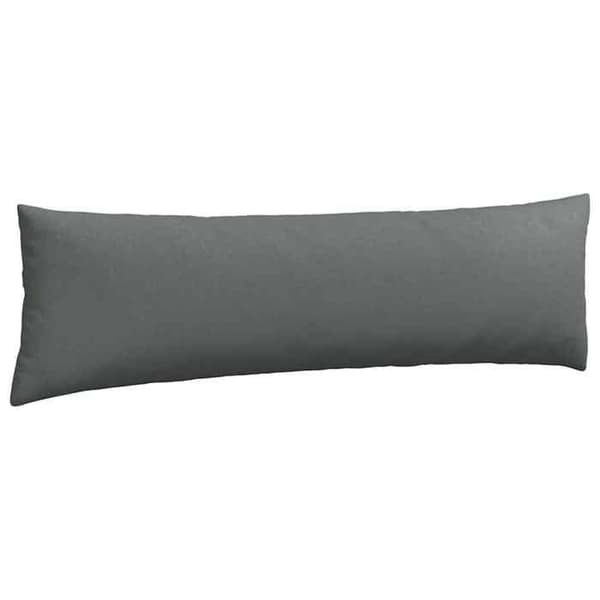 vidaXL Soffkuddar 2 st Mörkgrå 145 x 40 cm tyg 42013826