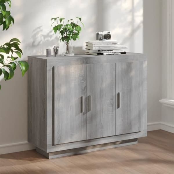 Skänk Sonoma Grå 92X35X75 Cm Konstruerat trä