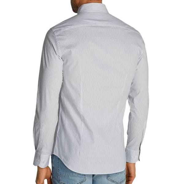 Vit/Blå Skjorta Herr Tommy Hilfiger Poplin