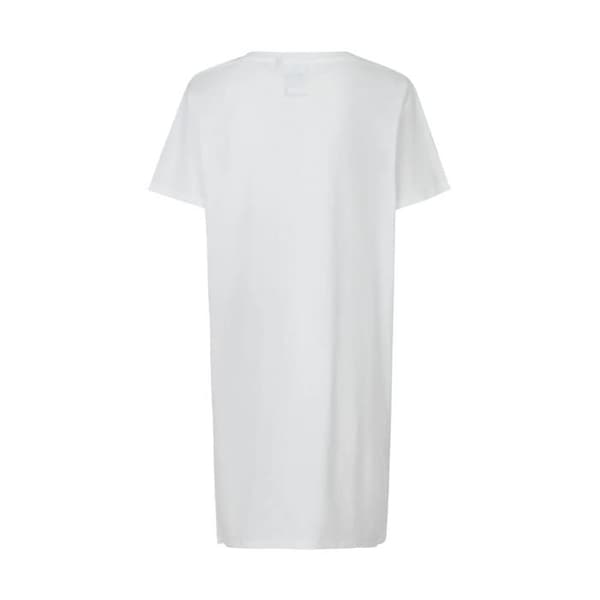 T-shirt klänning dam Neutral - vit