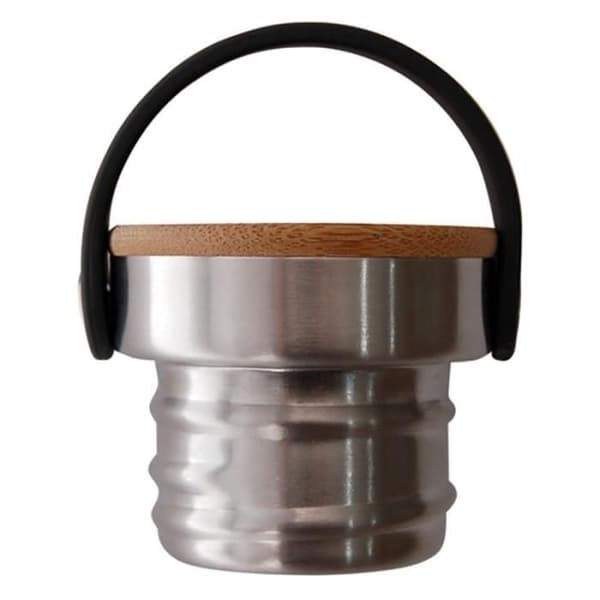 Laken Basic stål gängkork, unisex vuxen, bambu (silver), en storlek