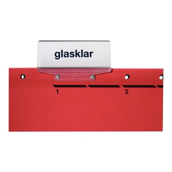 Hängmapp - Leitz - ALPHA - A4 - Röd - Flikar - Blandat