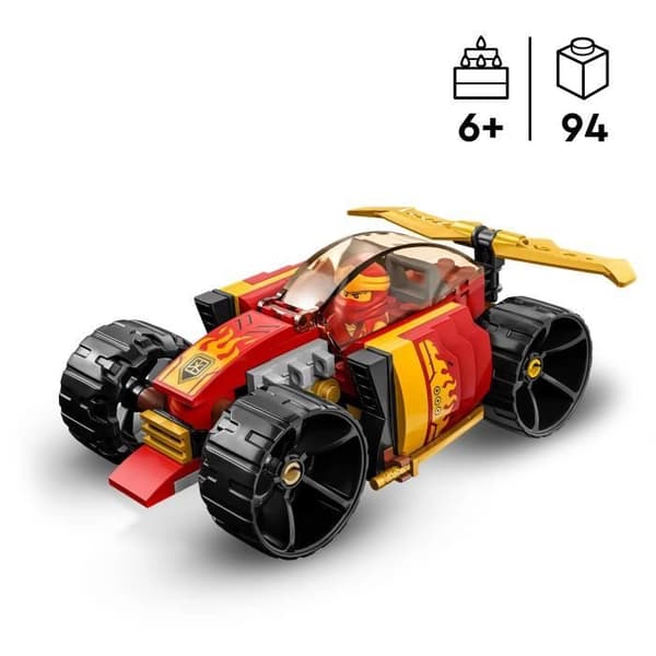 LEGO® NINJAGO 71780 Kais Ninja Race Car – Evolution, Leksaksbil, 2-i-1