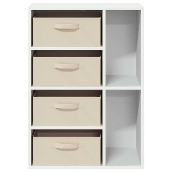 vidaXL Buffé med låda Vit 60 x 33,5 x 84 cm 8000468