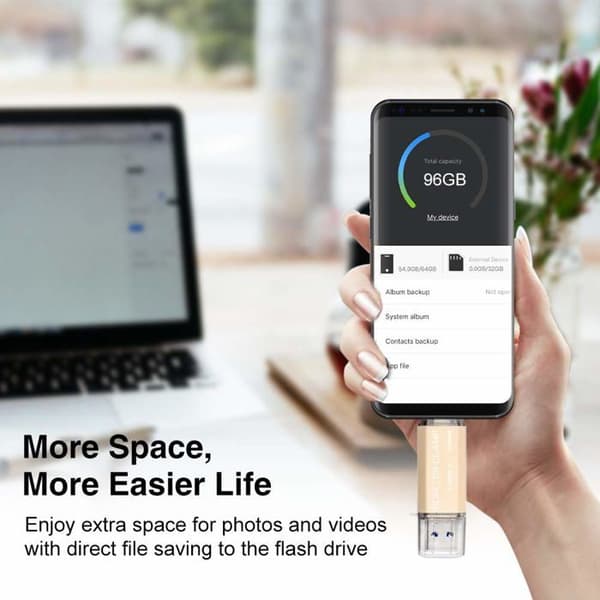 USB-minne Borlter klämma - TGX typ-c guld 32gb
