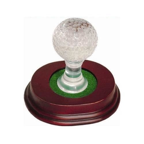 Golf Trophy - Superb Trophy - Crystal Golf Ball - 9,5 cm - Base medföljer inte