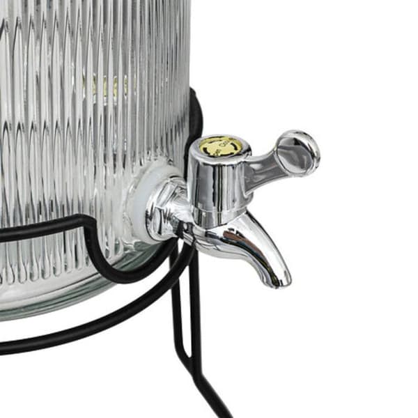 Dryckesdispenser & 4 Glas "Glas" 4L Transparent