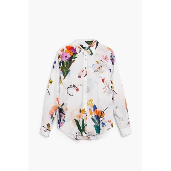 Långärmad blus dam Desigual Mila
