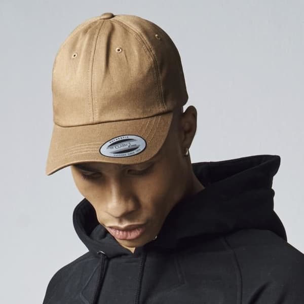 DAD-keps - Flexfit - brun beige - 100 % bomull - One size - Klassisk stil