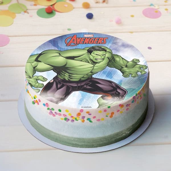 Ätbart skiva - 73 - Hulk - 20cm - Grön