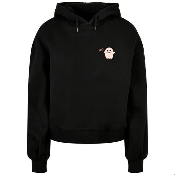 Damsweatshirt med huva Merchcode Halloween - Boo Ghost