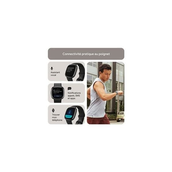 Smartklocka - Fitbit - VERSA 4 - Aktivitetsspårning - Puls - Notifikationer