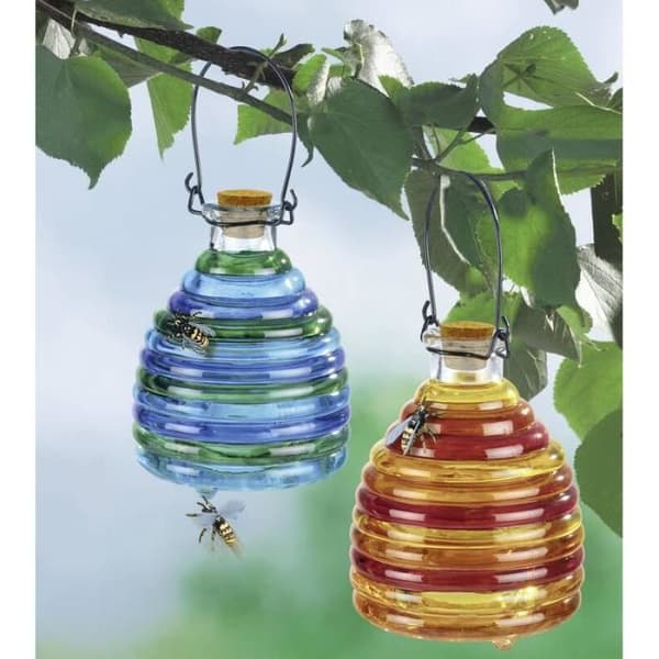 Färgad glasgetingfälla, 2 stycken