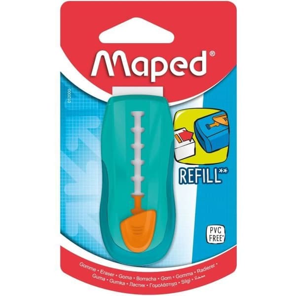 Påfyllningsbart suddgummi med plastskydd - MAPED - Universal Gom Stick - För barn - Bra styvhet