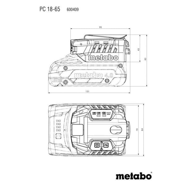 USB-nätadapter 18V METABO 600409000