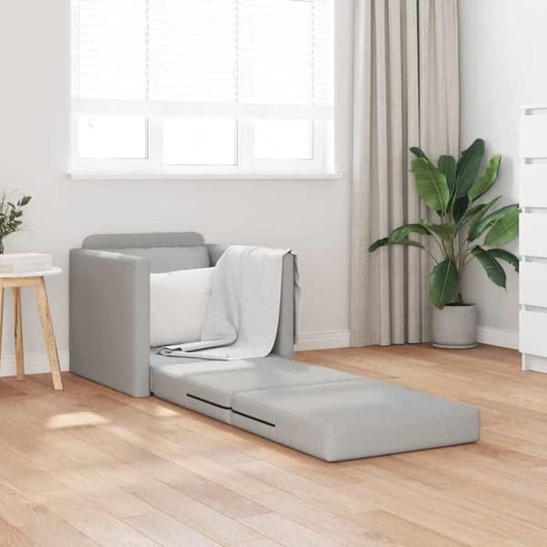 Soffa-säng 2-i-1 Grå moln 74x77x81 cm i tyg
