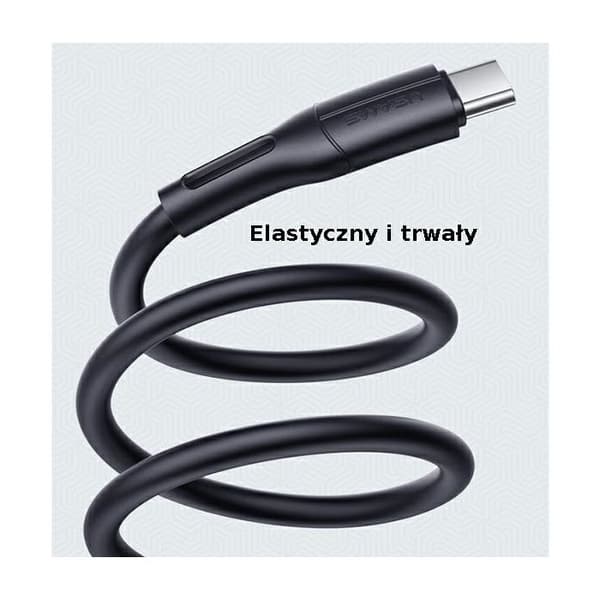 USB-C-kabel USAMS 1 m, snabb laddning, blå