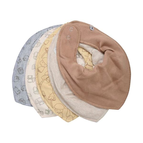Bavoir Pippi - 6157 - Bandana Bib (5-pack), triangulär babybibs.