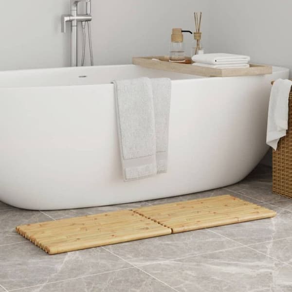 Badmatta 2 st 50x35 cm bambu