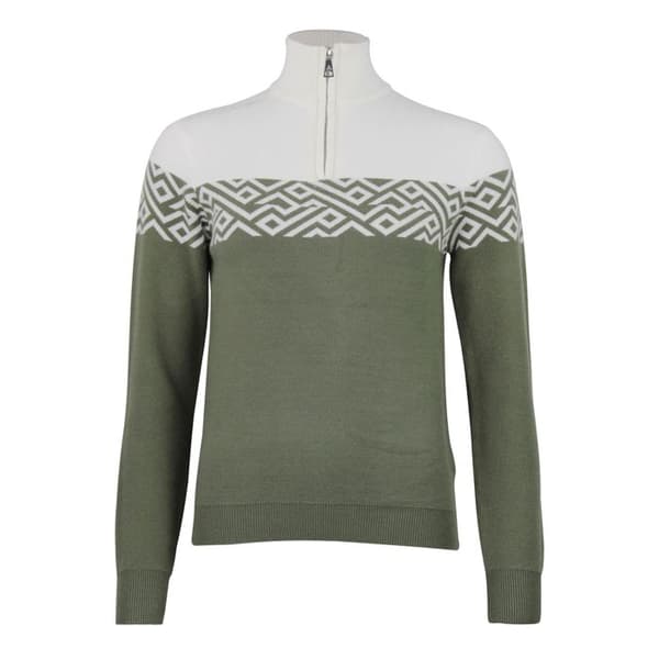 Pull col roulé 1/2 zip dam Peak Mountain Akar - kaki