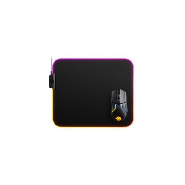 Gaming Mouse Pad - STEELSERIES - PRISM KLÄD - Medium - Flerfärgade ljuseffekter - PrismSync